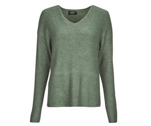 Only Sweater ONLCAMILLA V-NECK L/S PULLOVER KNT in Kaki EU S