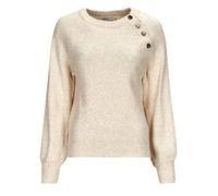 Only Sweater ONLEMMA LS BUTTON ONECK KNT in Beige EU XS