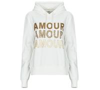 Only Sweatshirt ONLMAIA L/S BELIEVE HOOD in White EU L