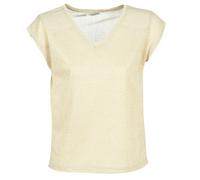 ONLY Women's Onlsilvery S/S V Neck Lurex Top Jrs Noos T Shirt, Gold (Gold Colour Gold Colour), M UK
