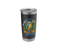 Only Talking to My Macaw Today Blue-and-Yellow Macaw Parrot Stainless Steel Insulated Tumbler