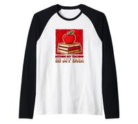 Only Teaching in My DNA Funny Educator Schoolteacher School Raglan Baseball Tee