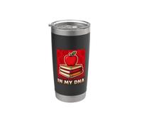 Only Teaching in My DNA Funny Educator Schoolteacher School Stainless Steel Insulated Tumbler