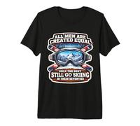 Only The Best Go Skiing in Their Seventies Ski Birthday 70 Premium T-Shirt