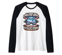 Only The Best Go Skiing in Their Seventies Ski Birthday 70 Raglan Baseball Tee
