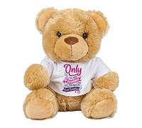 Only The Best Grandmas Get Promoted To Great Grandma Mothers Day Great-Grandmother Soft Toys Teddy Bear. (Brown Teddy)