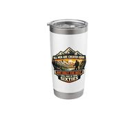 Only The Best Men Hike in Their Sixties Old Man Hiker Hiking Stainless Steel Insulated Tumbler