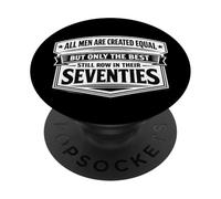 Only The Best Men Row In Their Seventies Boat Rowing Old Man PopSockets Adhesive PopGrip