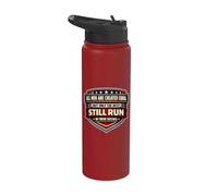 Only The Best Men Run in Their Sixties Old Man Runner Runnin Stainless Steel Insulated Water Bottle