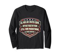 Only The Best Men Run Marathons in Their Seventies Runner Long Sleeve T-Shirt