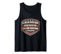 Only The Best Men Run Marathons in Their Seventies Runner Tank Top