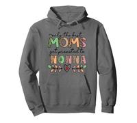 Only The Best Moms Get Promoted to Nonna Leopard Printed Pullover Hoodie