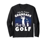 only the Coolest Grandads Play Golf Grandad Golf Long Sleeve T-Shirt