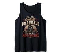 Only the Coolest Grandads Ride a Motorbike Biker Grandad Tank Top