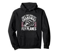Only The Coolest Grandmas Fly Planes Funny Pilot Airplane Pullover Hoodie