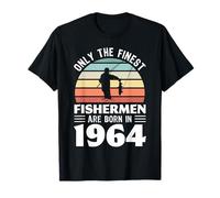 Only the Finest Fishermen are born in 1964 60th Birthday T-Shirt