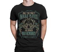 Only The Finest Ukulele Players are Born in November - Music Birthday Gift Mens Ukulele Organic CottonT-Shirt Black