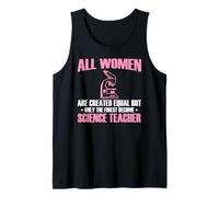 Only The Finest Women Become Amazing Science Teacher Tank Top
