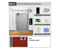 (Only the machine, One size) IP65 Outdoor Fingerprint Identification Access Control IC Card 13.56MHz Keyless Machine Set