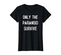 Only The Paranoid Survive Value Graphic T-Shirt, Women, Black, L