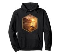 Only the Sea at Sunset Pullover Hoodie