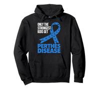 Only the Strongest Kids Get Perthes Disease Awareness Ribbon Pullover Hoodie