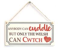 Only the Welsh Can Cwtch Sign, Vintage Frame Decor