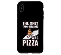 Only Thing I Learned Was Pizza Funny Ski Quote Case for iPhone XS Max