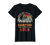 Only Thing I Love More Than Camping Being Lola Grandma T-Shirt