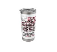 Only Thing Powerful Than Hate is Love American Flag Peace Stainless Steel Insulated Tumbler