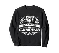 Only Thinking About Camping Funny Outdoor Adventure Sweatshirt