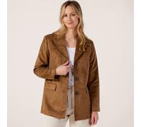 Only Tulip Faux Suede Blazer TAN EXTRA SMALL