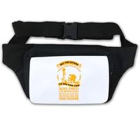 Only Two Defining Forces Have Offered to Die for You Jesus Christ and The American Soldier Waist Bag Fanny Pack White