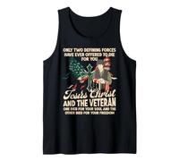 Only Two Defining Forces Jesus Christ and The Veteran US Tank Top