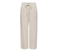 ONLY Unisex Onlsiesta Mw Pull-up Linen Bl PNT Noos Straight Cut Basic Trousers with Medium Waist