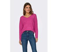 Only V-Neck Jumper Raspberry Rose