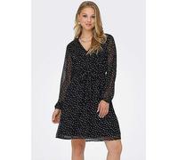 Only V-Neck Printed Dress Black Print