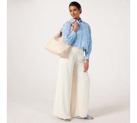 Only Valais Broderie Shirt BLUE 2XL