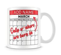 Only W*nkers are Born in March Novelty Funny Birthday Gift Mug for Work Friends & Colleagues