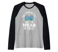 Only Wearing This Since I Can't Wear My Fursuit Raglan Baseball Tee