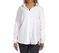 ONLY Women Long Oversized Shirt Blouse | Long Sleeve Classic Tunic | Top with Slits ONLTHYRA, Colours:White, Size:XS