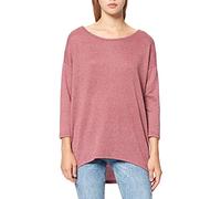 ONLY Women's 15124402 Long Sleeve Top, Pink (Mesa Rose Detail:Melange), 36 (Manufacturer Size: Small)