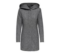 ONLY Women's 15142911 Coat, Grey (Dark Melange), 38 (Manufacturer Size: Medium)