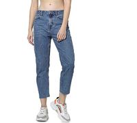 Only Emily Life High Waist Straight Raw Crop Ankle Mae06 Jeans