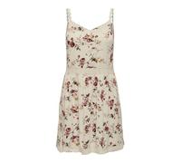 ONLY Women's 15177478 Dress Not Applicable, AOP: Rose Flower Creme Brûlée, 36