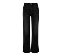 ONLY Bestseller A/S Women's Onlmadison Blush Hw Wide DNM Cro099 Noos Jeans, Washed Black, L / 32L