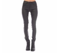Only Womens Anne K Faux Leather Trousers in Black Faux Leather (archived) - Size 10 Short