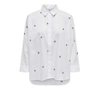 ONLY Women's Blouse Shirt Collar Box Fit Cuffs Button Front Comfortable Chic