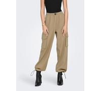 Only Women's Cargo Trousers Onlcashi Cargo Leisure Trousers, Incense Beige,...