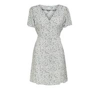 ONLY Women's Casual Mini Dress with Summery Patterned Blouse Design Short Sleeve Outfit